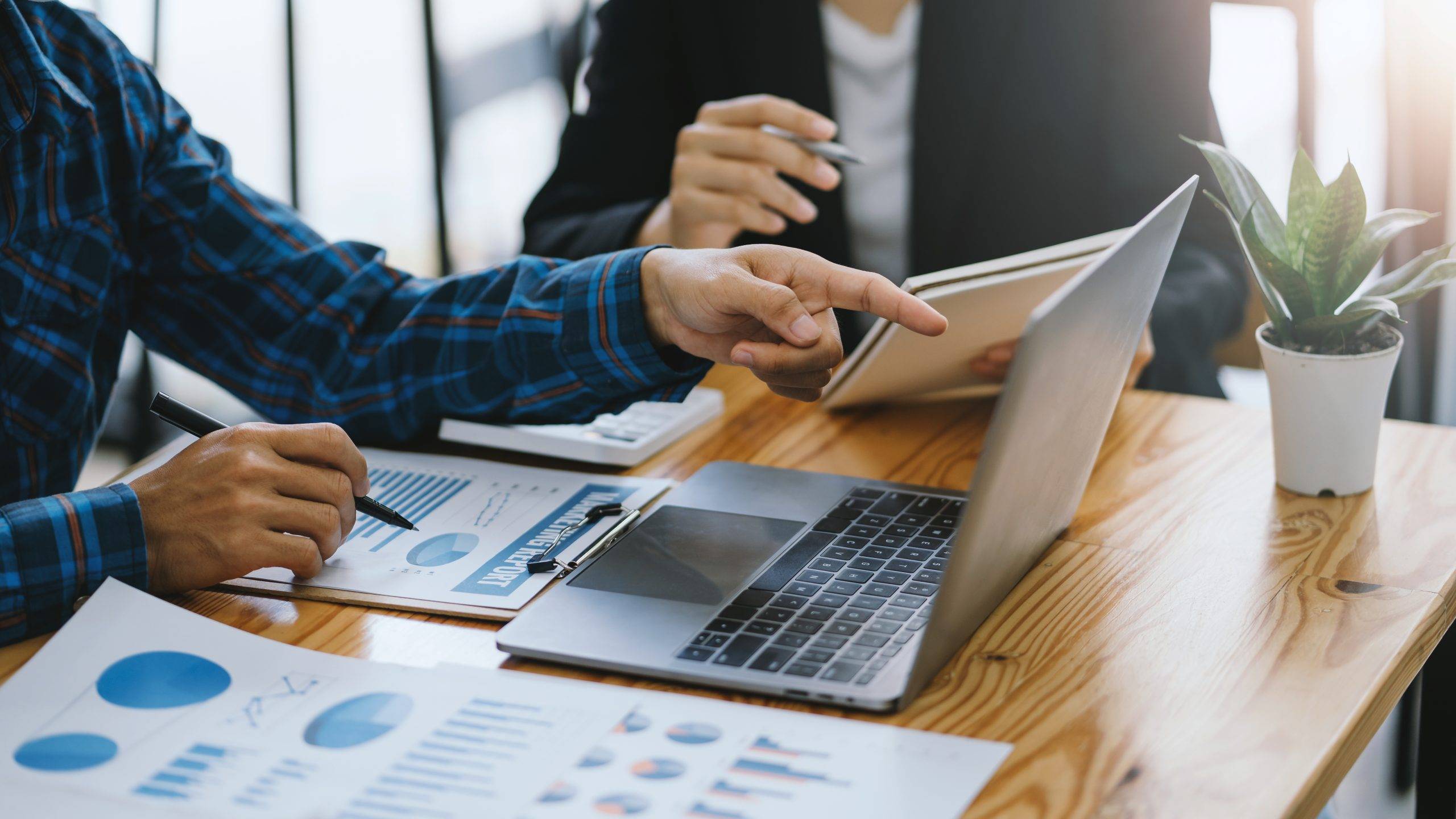 Business People Discuss Investment Project Working And Planning
